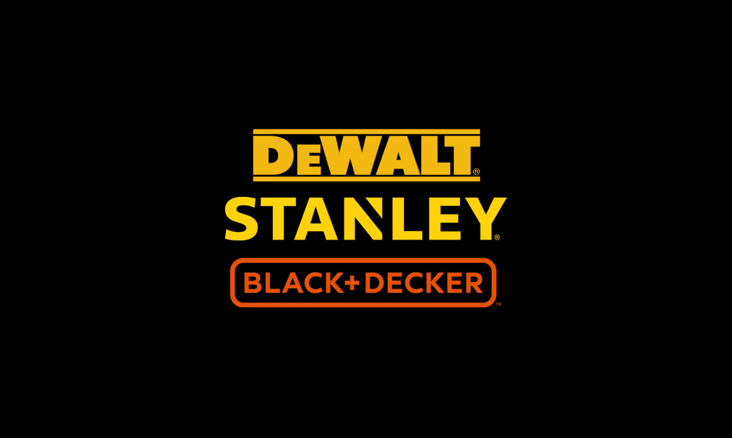 Dewalt, Stanley y Black + Decker en herramientas